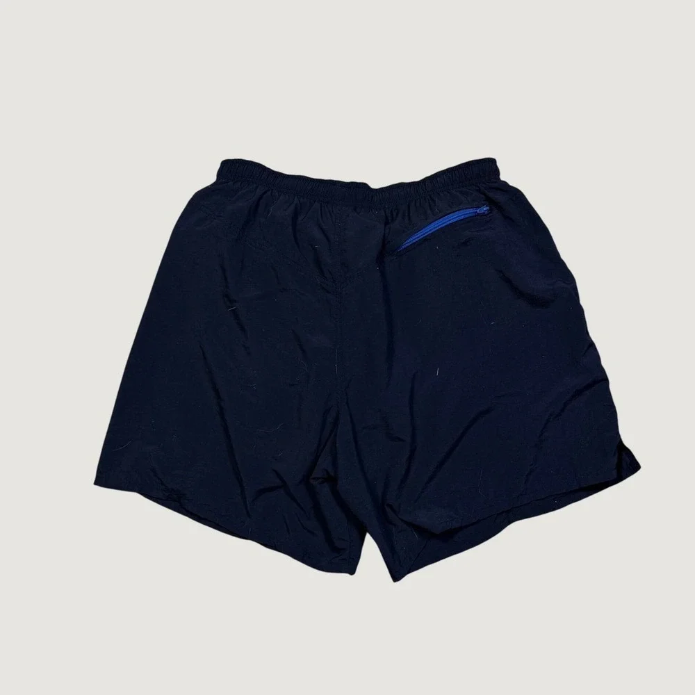 Speedo Mens Navy Blue Swim Trunks Mesh Lined Pockets Drawstring Shorts XL